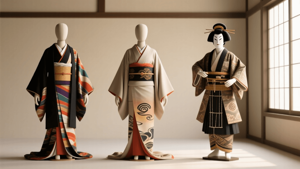 Kabuki Noh Bunraku Stage Kimono Costumes: 2026 Guide
