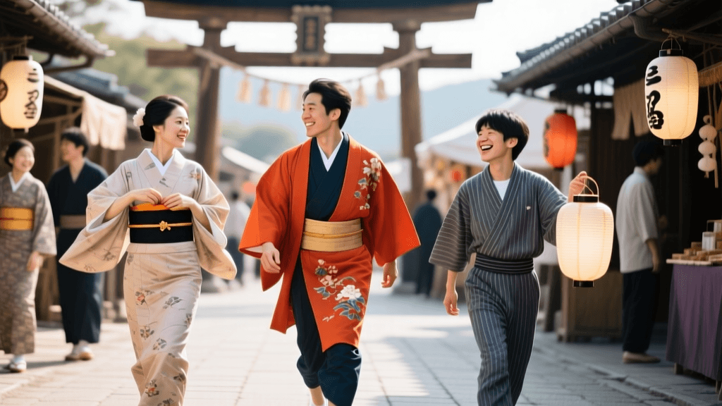 Japanese Festival Costumes: Yukata And Happi For Matsuri