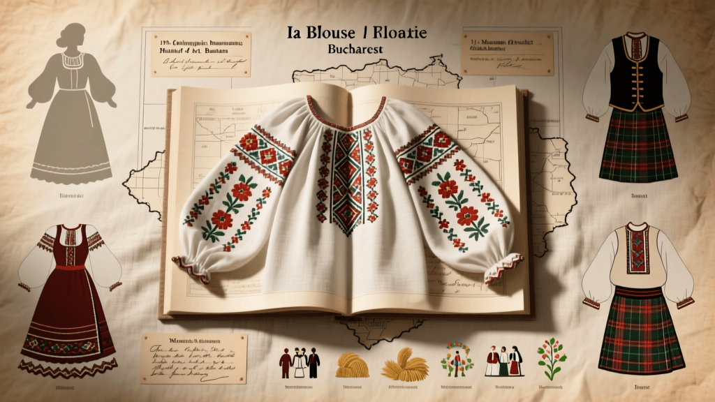 Romanian Ia Blouse Embroidery Stitches And Regional Motif Map