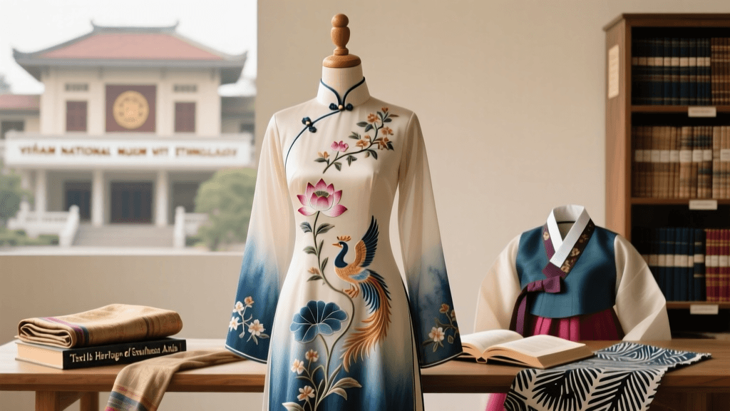 Vietnamese Ao Dai Embroidery Motifs And Stitch Guide