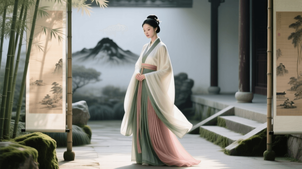 Decoding Hanfu Styles in Classic Chinese Scroll Art