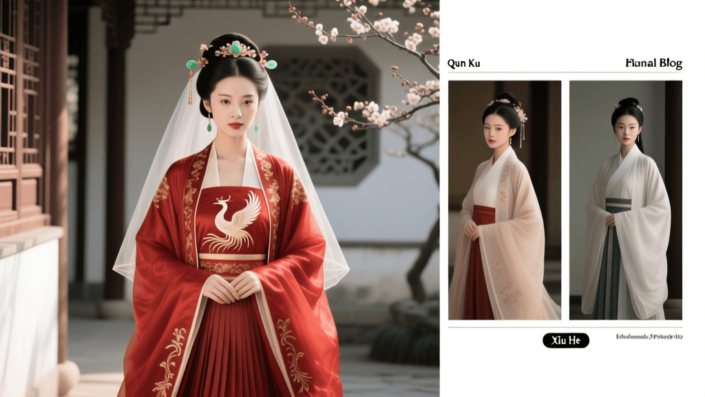 Traditional Chinese Wedding Attire: Qun Kwa, Xiu He Fu & Hanfu