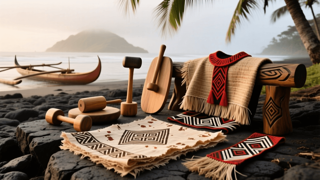 Hawaiian Kapa Beating Tools And Polysaccharide Binding Methods