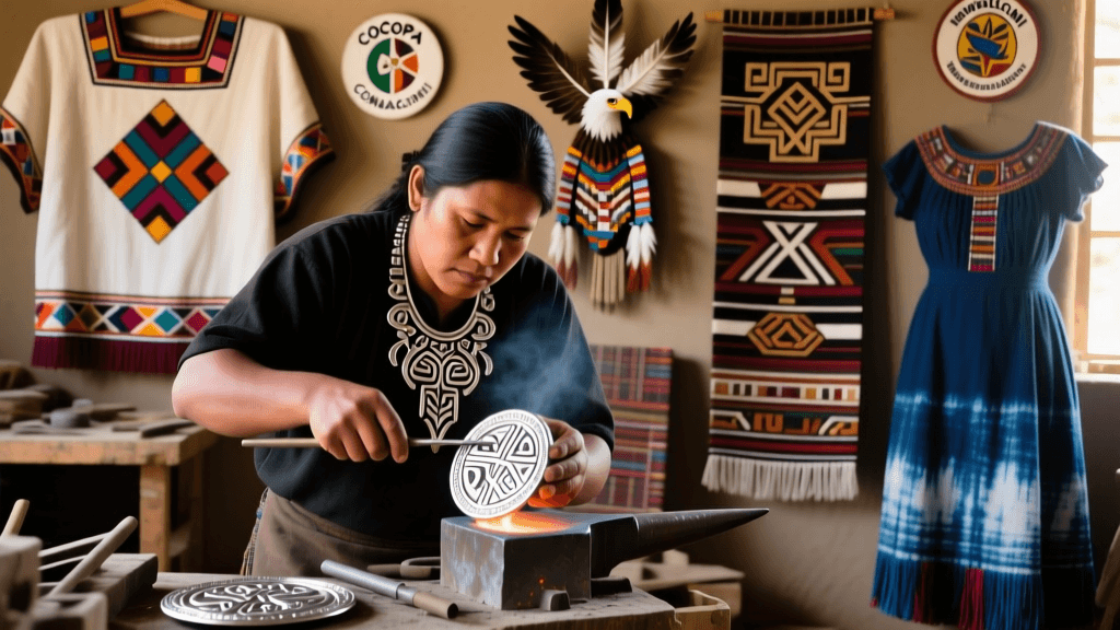 Mapuche Trarilonko Silver Work And Metal Casting Process
