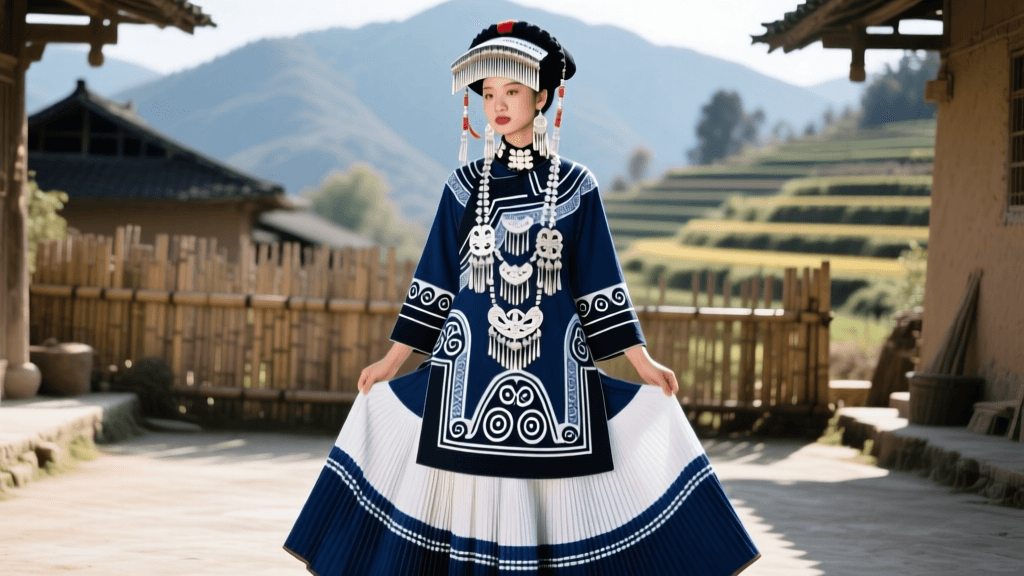 Miao Ethnic Clothing: Batik, Silver, and Pleated Skirts