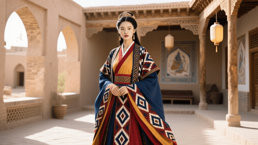 Silk Road Fashion: Uyghur Atlas Silk and Tang Hanfu