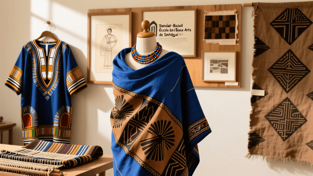 Senegalese Foulard Printing Methods And Dye Resist Processes