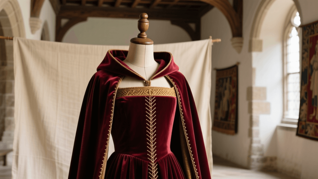 Burgundian Houppelande Reconstruction: 2026 Pattern & Fabric Guide