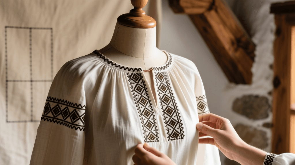 Drafting Romanian Ia Blouse Altita Smocking Patterns 2026