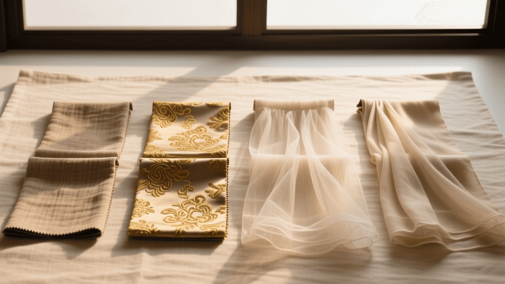 The Ultimate Hanfu Fabric Guide: Linen, Brocade, Gauze & Organza