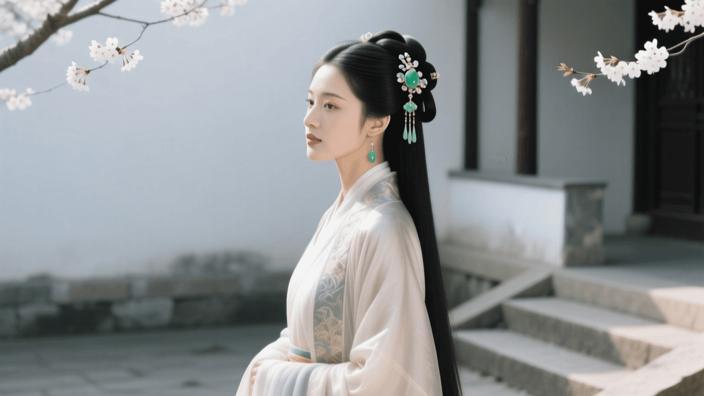 The Complete Hanfu Ensemble: Styling With Jade Hair Accessories