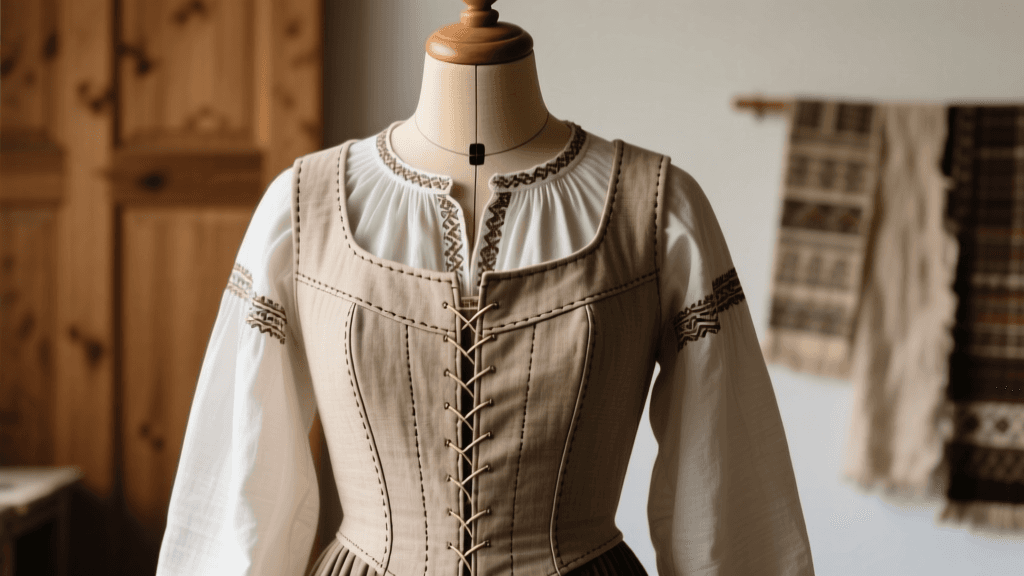 Swedish Folk Dräkt Livstycke Pattern Drafting Guide 2026