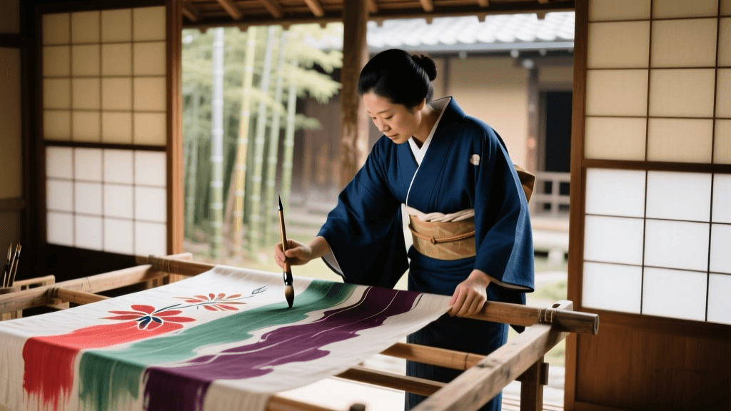 Mastering Yuzen Dyeing: Kyoto's Artisan Kimono Workshops