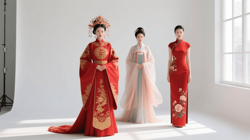 Traditional Chinese Wedding Attire: Qungua, Hanfu & Qipao Guide