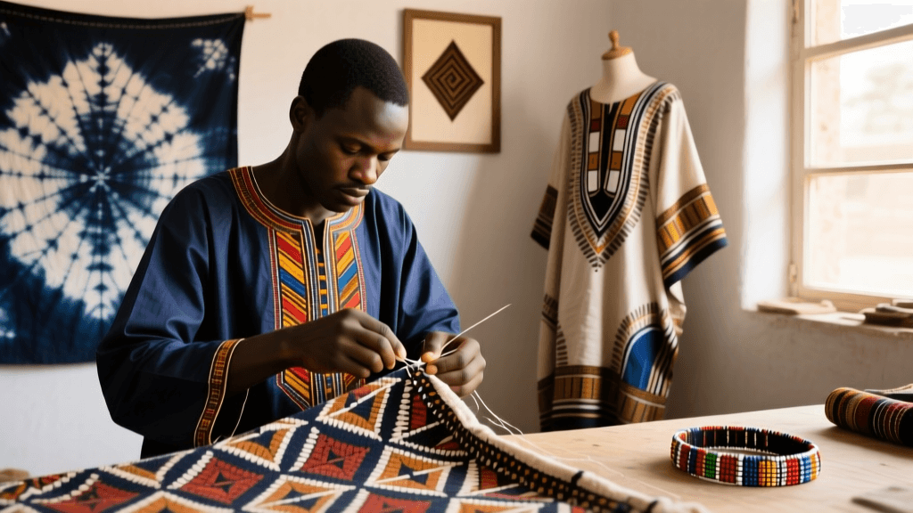 Senegalese Boubou Tailoring Techniques And Cotton Weave Types