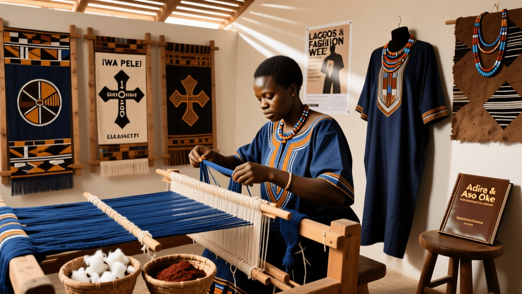 Yoruba Aso Oke Weaving Loom Techniques And Yarn Prep