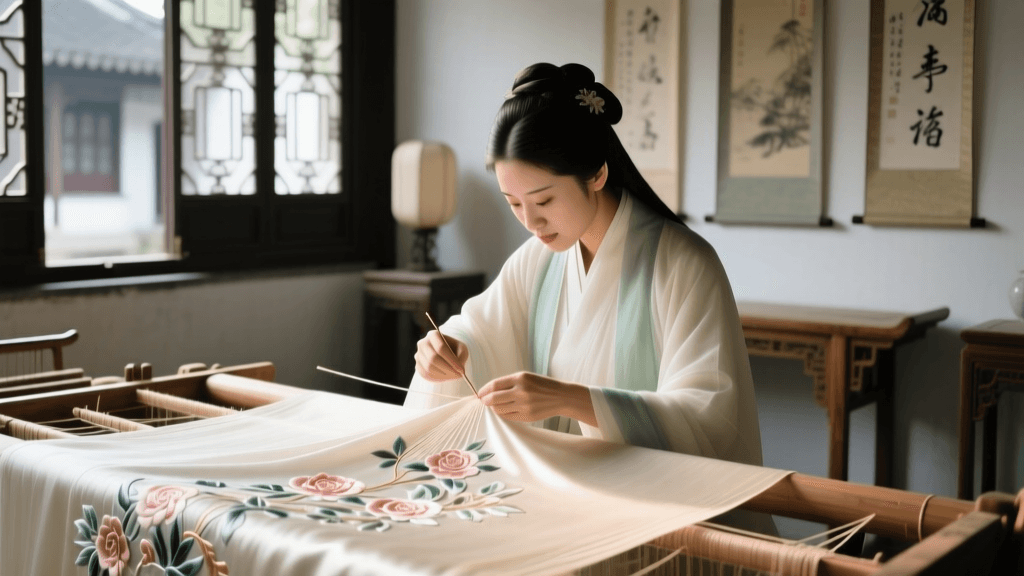 Suzhou Silk Embroidery: Preserving Hanfu's Intangible Heritage