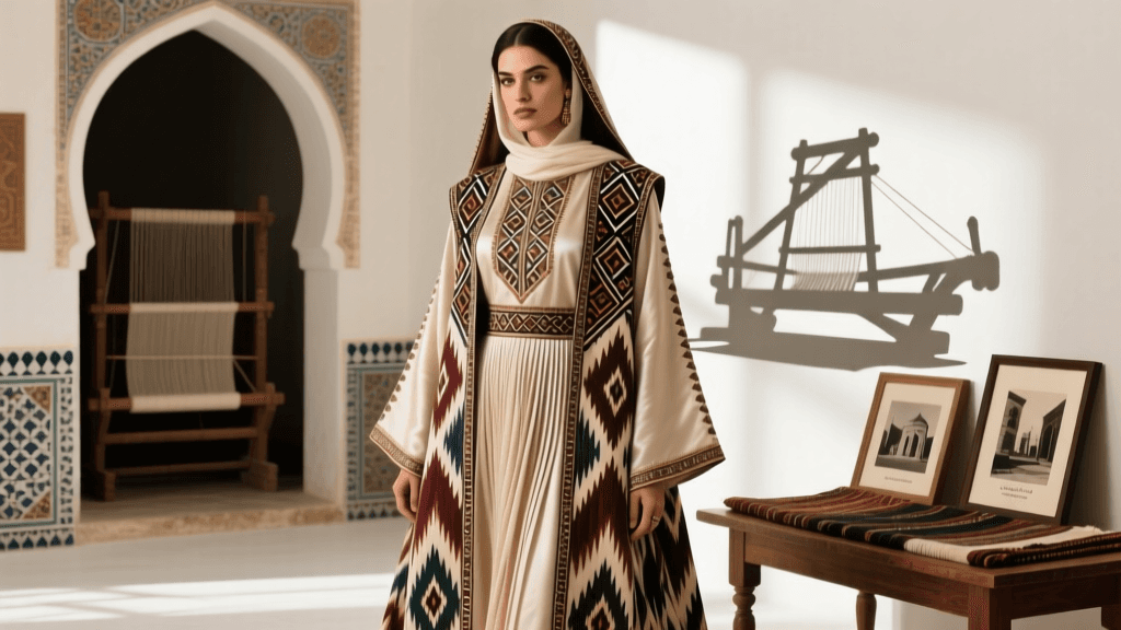Lebanese Tannoura Dress Pleating Technique And Fabric Selection