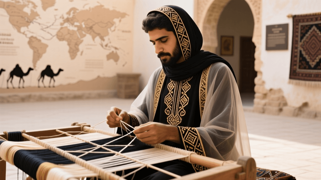 Yemeni Tihama Embroidery Thread Counting And Geometric Grid System