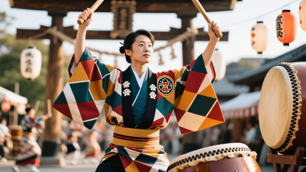Japanese Festival Happi Coats for Taiko and Bon Odori