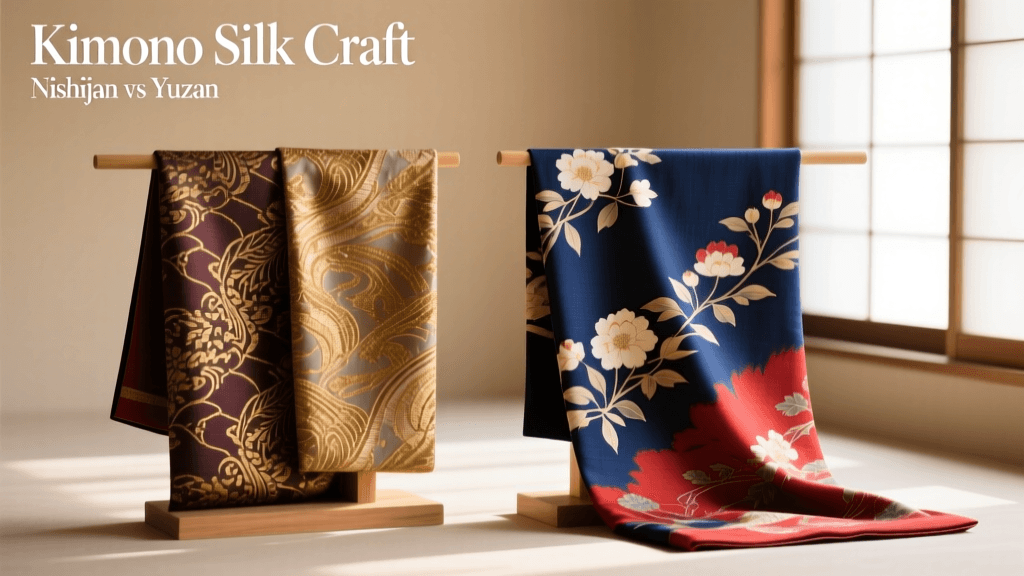 Kimono Silk Craft: Nishijin-ori Weaving vs Yuzen Dyeing
