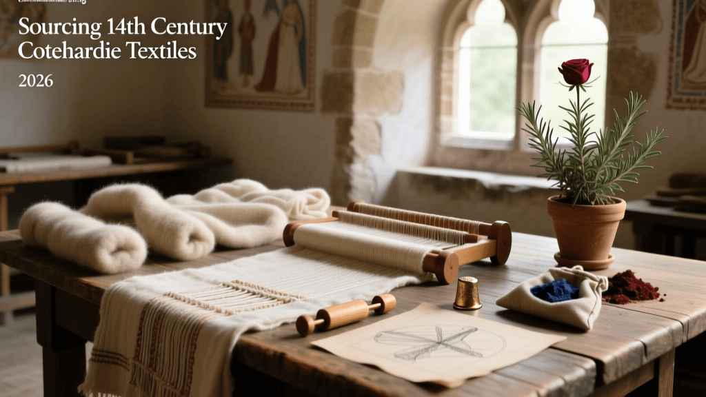 2026 Guide to Sourcing 14th-Century Cotehardie Textiles