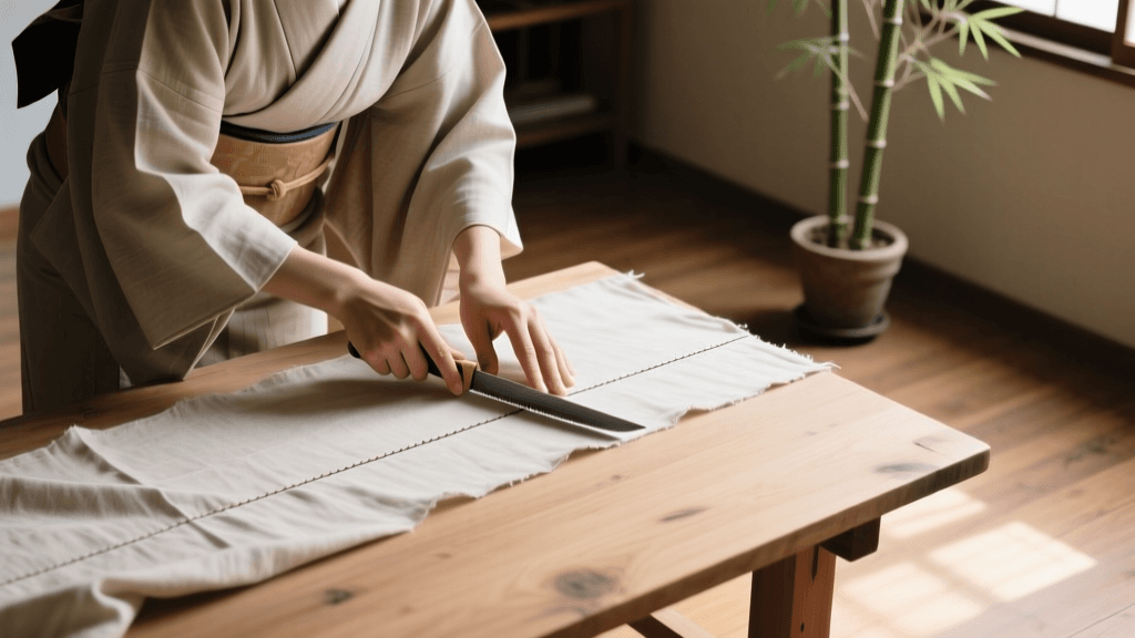 Mastering Kimono Chokusen-Dachi: Straight-Line Cutting Guide 2026