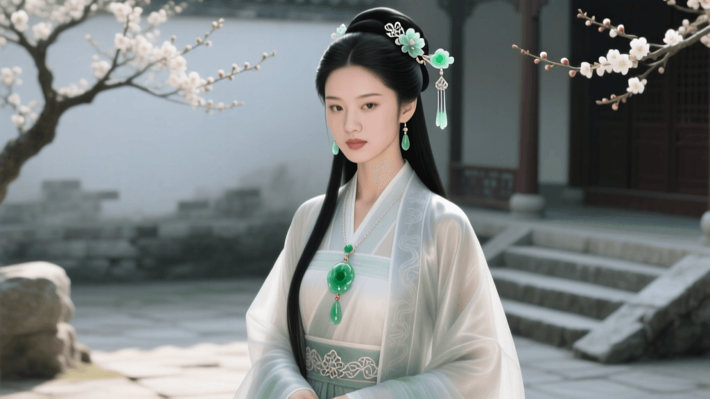 Complete Hanfu Ensembles: Styling With Jade Hair Accessories