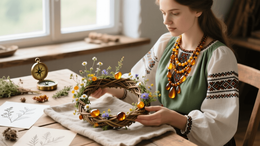 Styling Ukrainian Vinok and Baltic Amber Jewelry in 2026