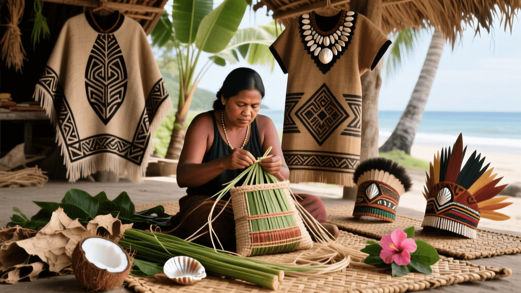Papuan Bilum Weaving And Plant Fiber Preparation Guide