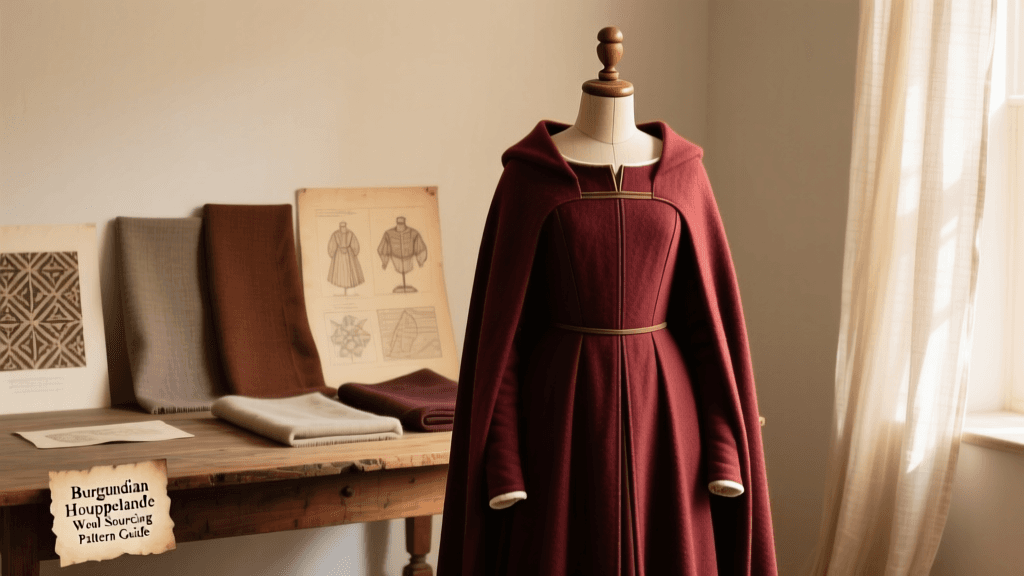 Constructing a 15th-Century Burgundian Houppelande: 2026 Guide