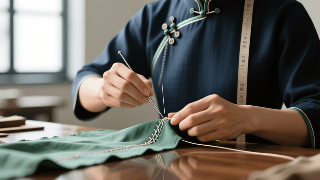Mastering Cheongsam Xiangbian Piping and Pankou Buttons in 2026