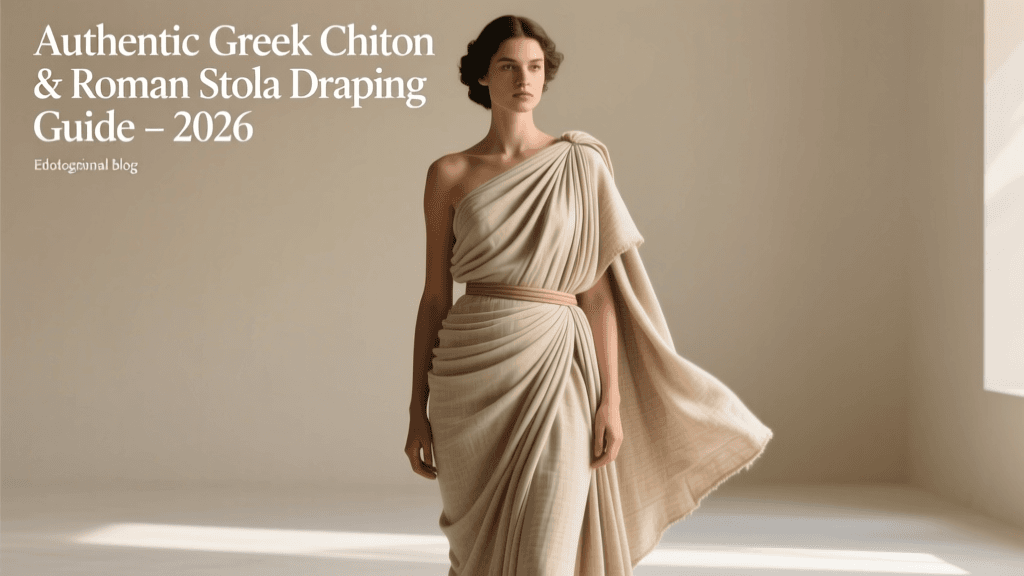 Greek Chiton & Roman Stola Guide: 2026 Draping & Fabric Tips