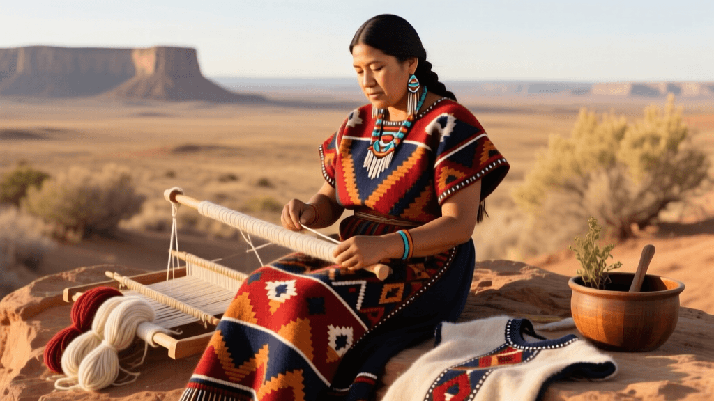 Navajo Diné Biil Dress and Weaving Traditions 2026