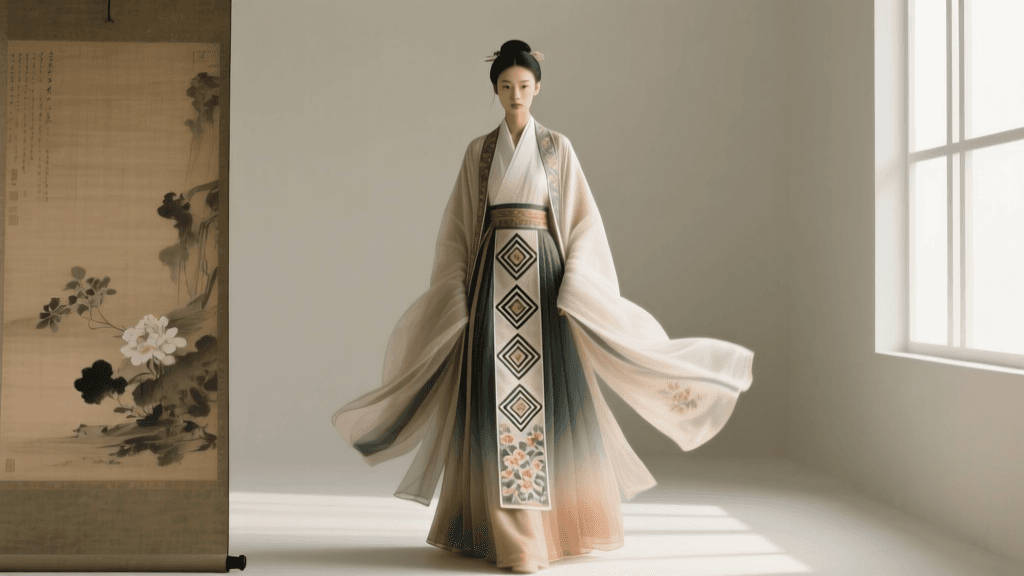 Decoding Hanfu Fashion in Classical Chinese Scroll Art