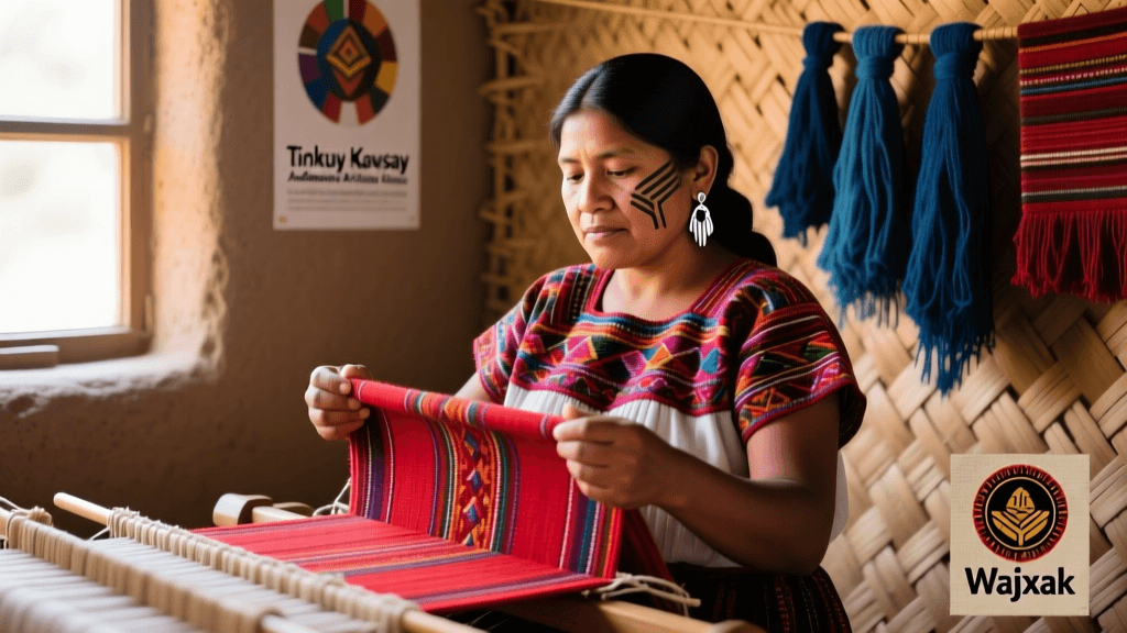 Quechua Poncho Wool Dyeing With Cochineal And Madder Root