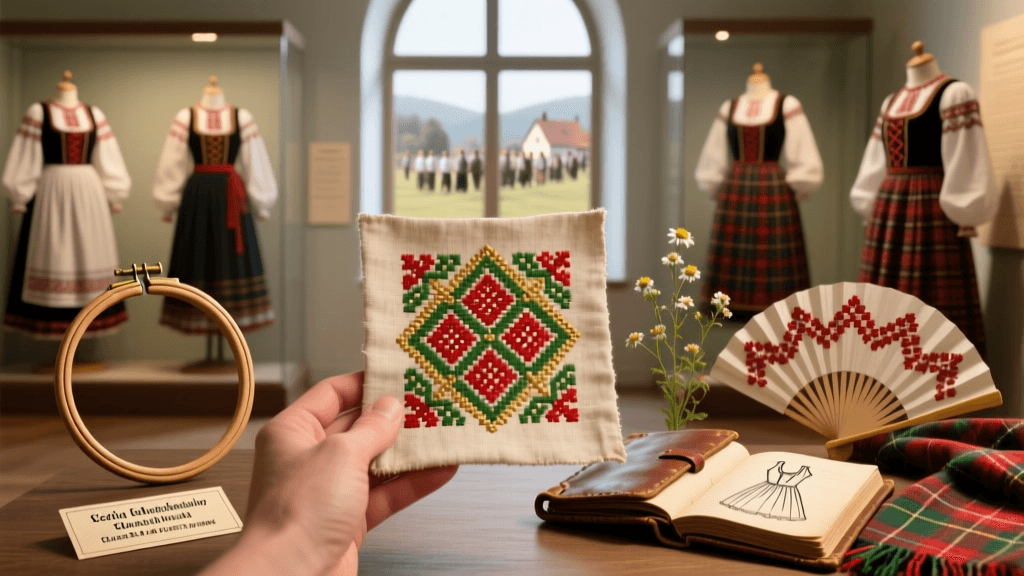 Czech Kroj Embroidery Counted Thread Pattern Transfer Methods