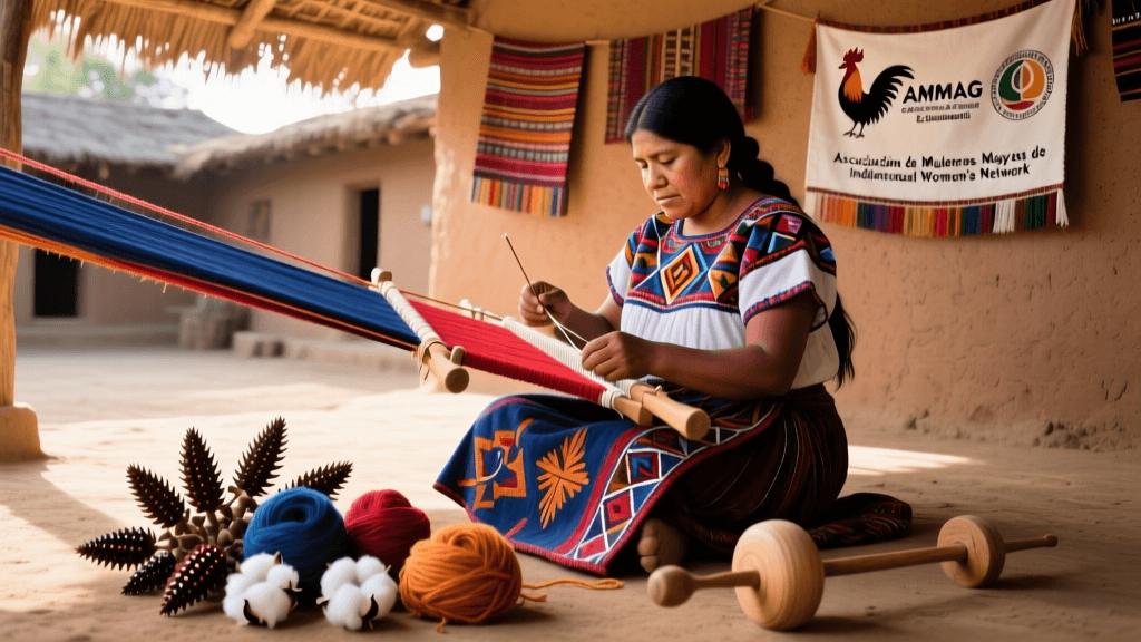 Mayan Huipil Embroidery Techniques And Cotton Spinning With Coxcombs