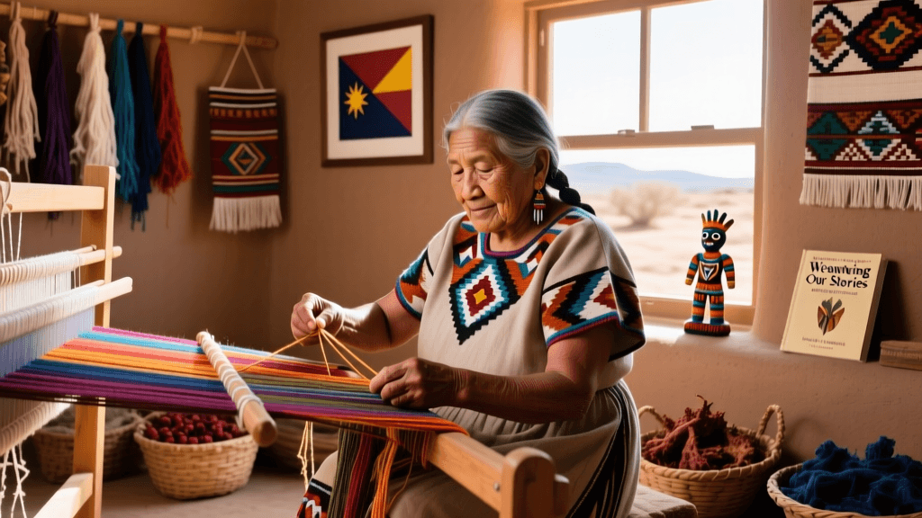 Navajo Yei Begay Weaving And Churro Wool Dyeing With Plants