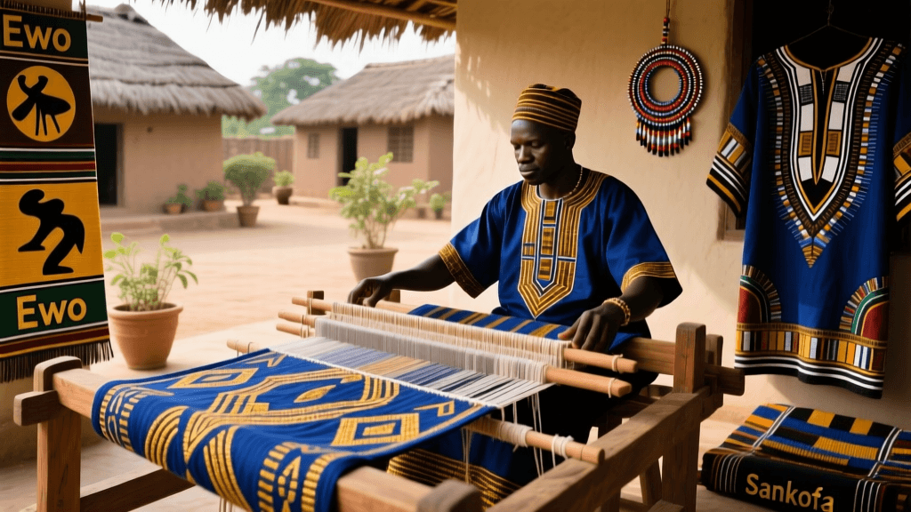 Yoruba Aso Oke Weaving Cotton And Silk Thread Blending Guide