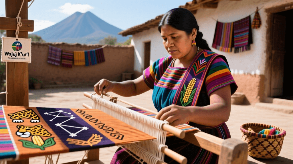 Mayan Backstrap Loom Tension System And Iconographic Weft Designs Guatemala