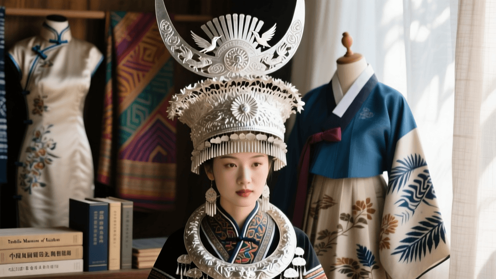 Miao Silver Headdress Craftsmanship And Symbolism China